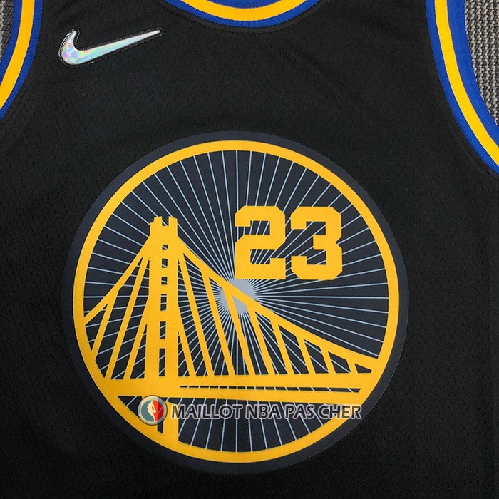 Maillot Golden State Warriors Draymond Green NO 23 Ville 2021-22 Noir